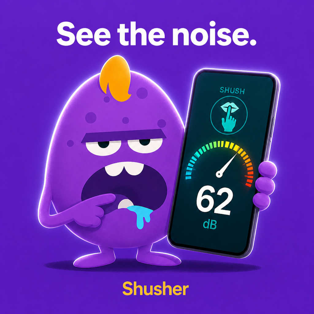 Medidor de ruído - Shusher