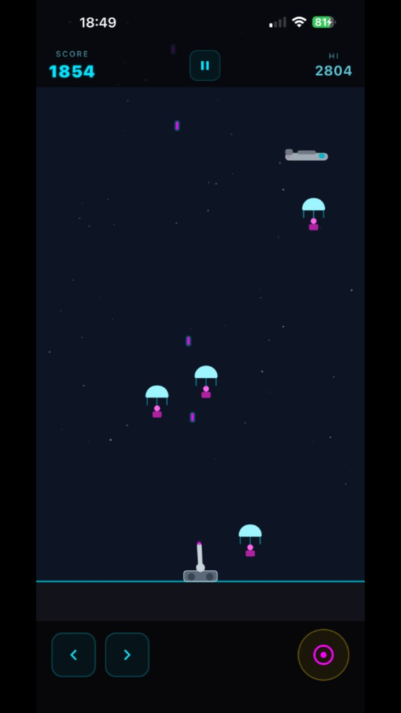 Modalità arcade: blitz di paracadutisti