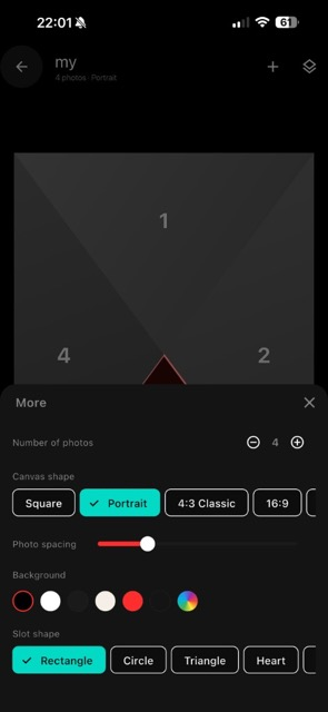 Zuli Collage Layout Studio עם סידור חריצים מותאם אישית