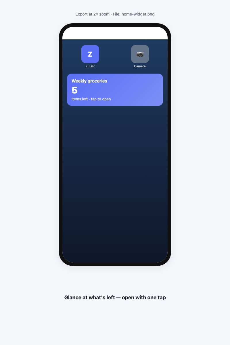 Widget casa — zulist